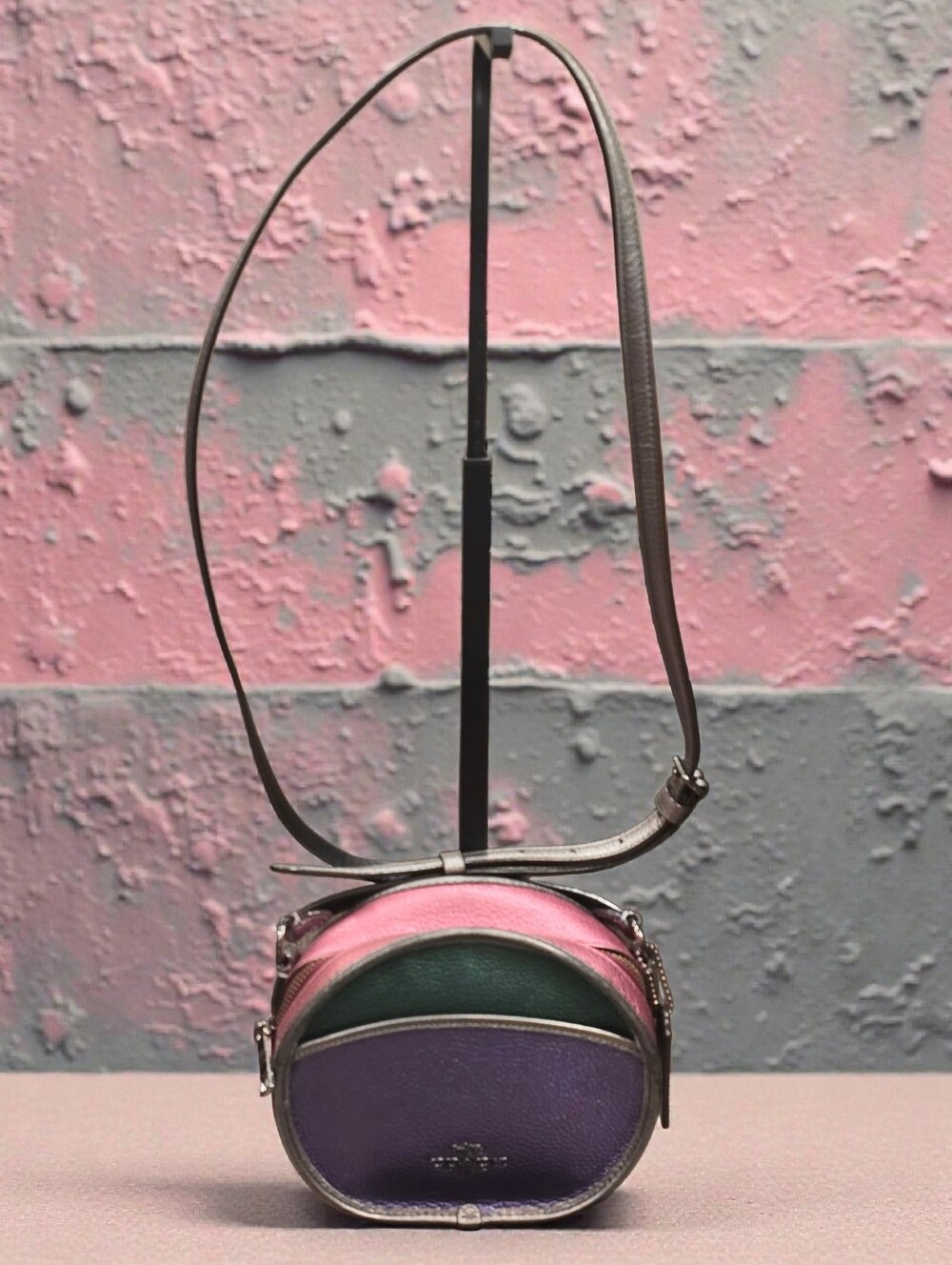 Coach Canteen Metallic Leather Crossbody Bag - Picture 2 of 8